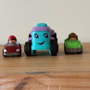 Fisher-Price Little People Wheelies and Tractor Lot of 3